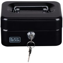 METAL CASE FOR MONEY AND DOCUMENTS 15x8x11.8 CM BLACK + DECKER