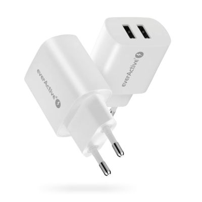 7. EVERACTIVE 2XUSB 2.4A WHITE CHARGER SC-220