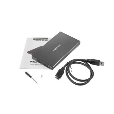 7. NATEC Rhino GO NKZ-0941 Case (2.5"; USB 3.0; Aluminum; black)