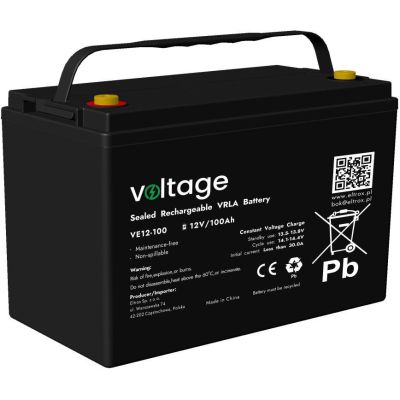 AGM Voltage 12V 100Ah VE12-100 Battery (Lifespan 6-9 years)