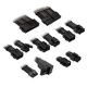 Kolink Core Pro Braided Cable Extension Kit 12V-2x6 Type 2 - Jet Black/Gunmetal Gray
