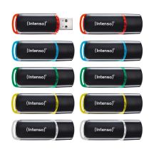 Intenso 3511551 USB Flash Drive 4GB USB Type-A 2.0 Black, Red, Green, Transparent, Yellow, Blue