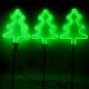 4. DECORATIVE LAMPS OUTDOOR PATH STICK 3 PCS CHRISTMAS TREE NEON