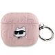 Karl Lagerfeld Monogram Choupette Head case for AirPods 3 - pink
