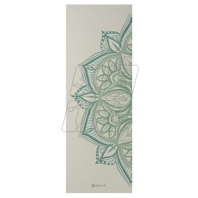 6. Gaiam Vintage Green Point Yoga Mat 5MM 64949