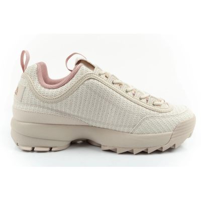 4. Fila Disruptor women's shoes sports sneakers fashionable beige comfortable