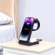 6. Tech-Protect QI15W-A36 3in1 Charging Station for Apple - Black