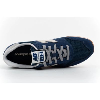 7. New Balance 373 men’s sports shoes, navy leather sneakers