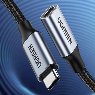 8. Ugreen US372 80810 USB-C - USB-C PD QC cable 100W 5A 10Gbps 0.5m - gray