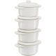 Staub Mini Cocotte Round, 4 pcs. - 200 ml, Ivory