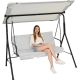 3-SEATER GREY GARDEN AND BALCONY SWING