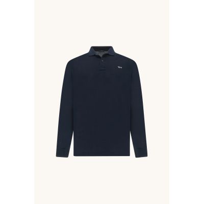 4. Paul&Shark men's navy cotton polo shirt 99311003-13