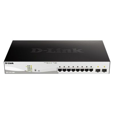 D-Link DGS-1210-10MP Managed L2 Gigabit Ethernet (10/100/1000) PoE Support Black, Gray