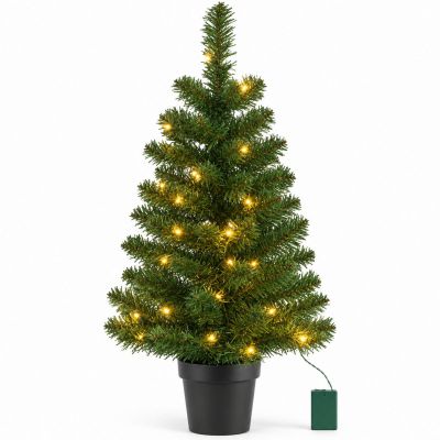 NORTON DECORATIVE CHRISTMAS TREE IN A POT 30 LEDS height: 90CM