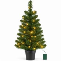 NORTON DECORATIVE CHRISTMAS TREE IN A POT 30 LEDS height: 90CM