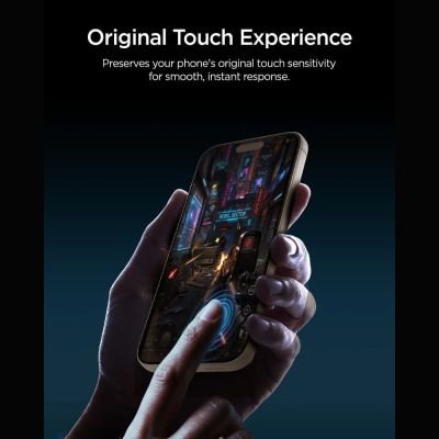 16. Spigen Glas.tR EZ Fit Pro HD AC Privacy Tempered Glass for iPhone 18 Pro