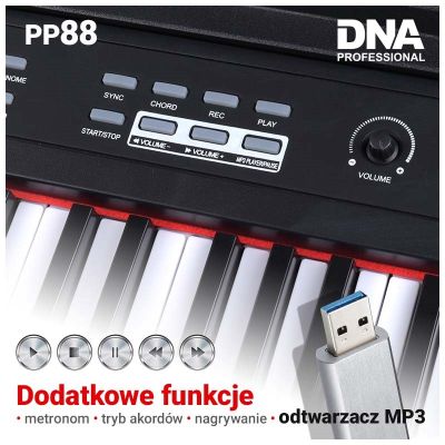 DNA PP 88 full-size digital piano keyboard