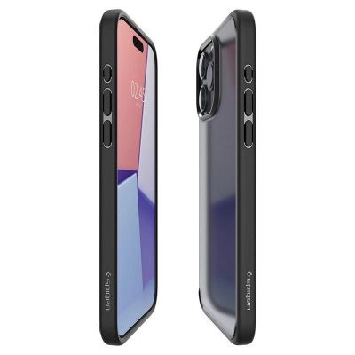 4. Spigen Ultra Hybrid iPhone 15 Pro Max Case - Clear Black