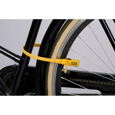12. DUNLOP YELLOW CODE STRAP BIKE LOCK