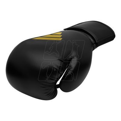 14. adidas Speed 50 Boxing Gloves ADISBG50-Black-Gold