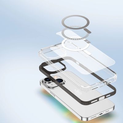 4. Dux Ducis Clin2 case for iPhone 14 Plus magnetic cover MagSafe gray