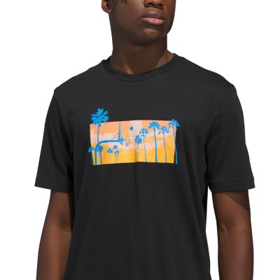 4. Men's adidas Summer Sunset Graphic T-shirt black KC9243