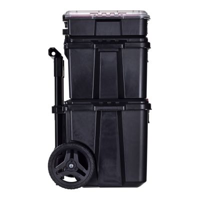 3. Set of 3 Stack"N"Roll KETER boxes