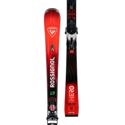 2. Rossignol Hero ST Ti Skis + LOOK Spx 14 Konect Gw B80 Silver Red Bindings