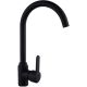 2. PYRAMIS LEFKADA sink (59x44) 1B 1D black + Lungo volcano Black Edition tap - 070261111LBE