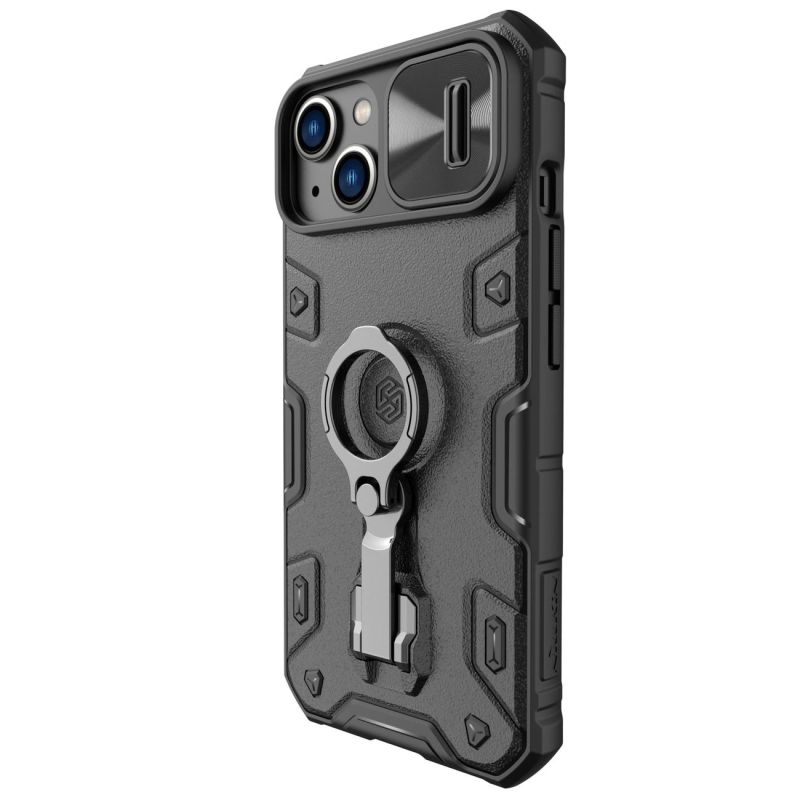 2. Nillkin CamShield Armor Pro Case iPhone 14 Plus case armored cover with camera cover ring stand black