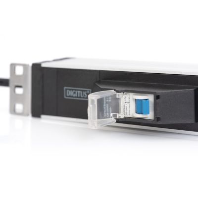 5. Digitus PDU 19" Rack Power Strip, 6x Schuko, 2.0m, 1x Unischuko plug, 16A, circuit breaker, aluminum profile