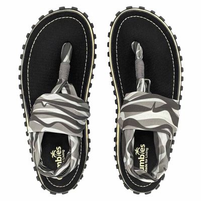 Gumbies Slingback Flip-Flops W G-SB-WN-BL