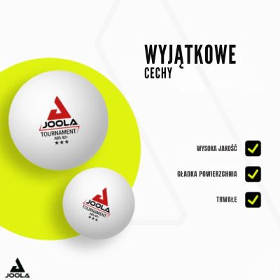 14. JOOLA TOURNAMENT TABLE TENNIS BALLS 3 STARS 72 PCS WHITE