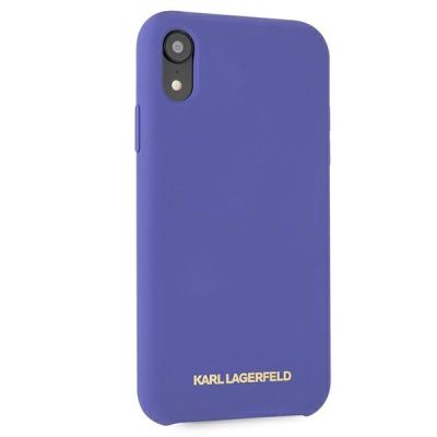 5. Karl Lagerfeld Silicone iPhone Xr Case - Purple