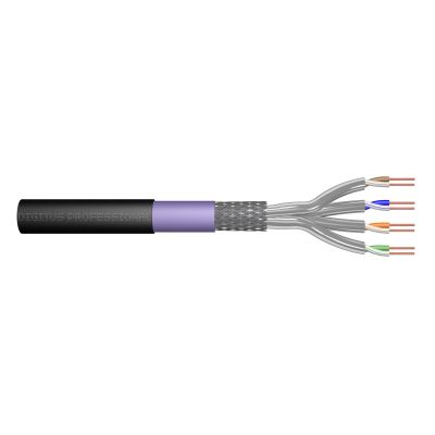 2. DIGITUS CAT 7 S-FTP PiMF installation cable, 500m, drum, AWG 23/1, 1200 MHz, PE, sx, bl