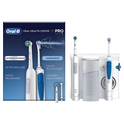 Oral-B Idropulsore Health Center Adult Rotating-Pulsating Toothbrush Blue, White