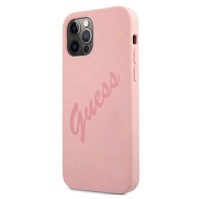2. Guess GUHCP12LLSVSPI iPhone 12 Pro Max 6.7" pink/pink hardcase Script Vintage