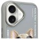 3. Nimmy Glasses Cool Dog iPhone 16 Case - Gray