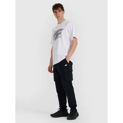 2. Men's regular printed T-shirt 4F 4FRAW25TTSHM3259-10S