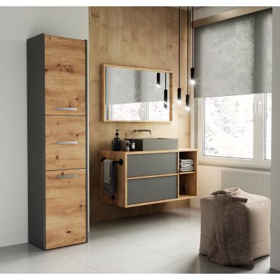 3. BATHROOM CABINET 43 ANTHRACITE/ARTISAN