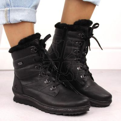 7. Leather insulated ankle boots Remonte W RKR629B black