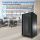 10. Extralink Rack Cabinet 22U 600x800 Black Floor Standing