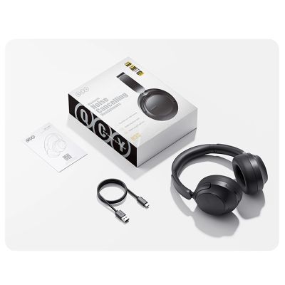 14. QCY H3S Wireless On-Ear Headphones with LDAC and ANC Noise Cancellation - Black