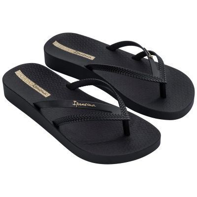 Ipanema women's flip-flops Bossa Soft V comfortable black fashionable