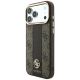 2. Guess 4G with Stripe Round and Classic Logos MagSafe Case for iPhone 17 Pro / 18 Pro - Brown