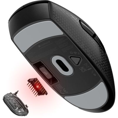 8. Corsair M55 Gaming Mouse Right Side RF Wireless + Bluetooth + USB Type-A Optical 24000 DPI