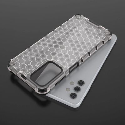 11. Honeycomb Case armor cover with TPU Bumper for Samsung Galaxy A32 5G transparent