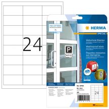 HERMA Wetterfeste Imprägn.Etik.A4 20 Blatt 66x33.8