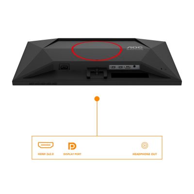 3. AOC Monitor 62.2cm (24.5") 25G4SRE 16:09 2xHDMI+DP/red