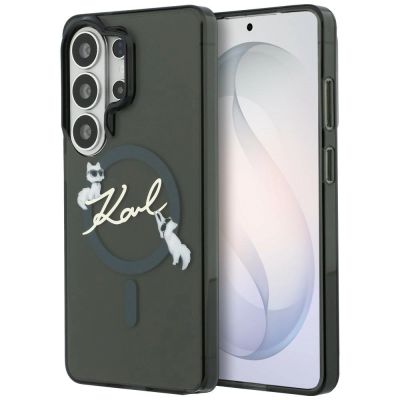 Karl Lagerfeld IML KC Script MagSafe Case for Samsung Galaxy S26 Ultra - Black